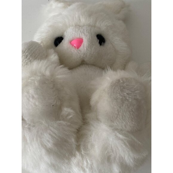 White Bunny Plush Lovey sitting holiday 12 inches unisex - Picture 7 of 9